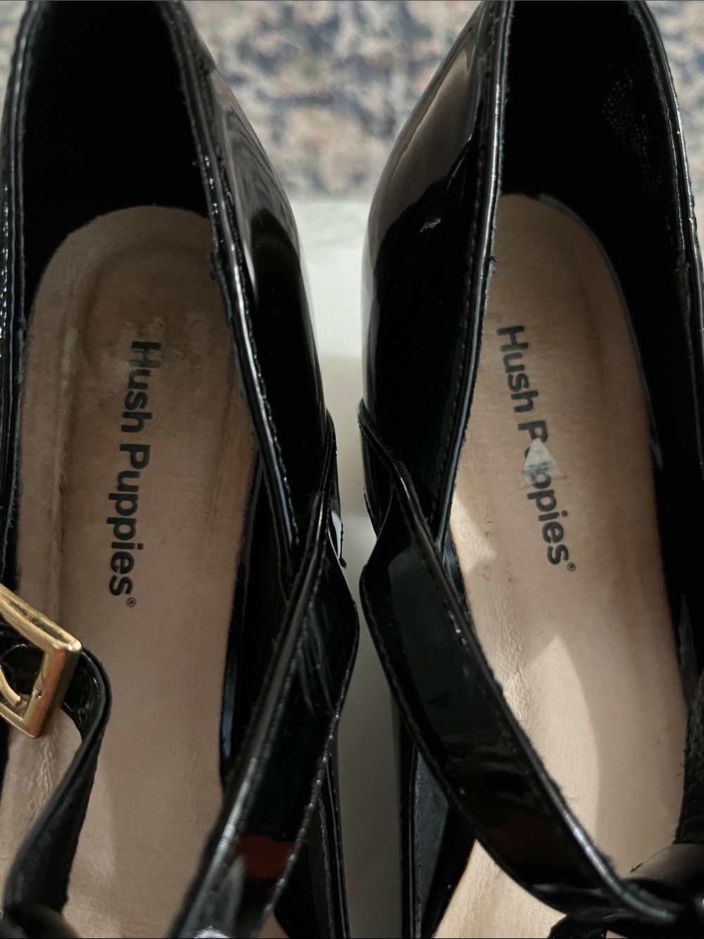 Hush Puppies Black Patent Mary Jane Pumps - Picture 8 of 13